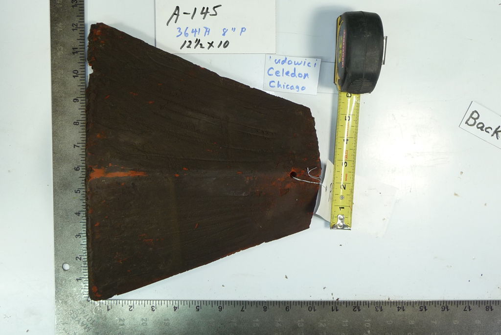 PRODUCT: A-145 > Ludowici Crude Bonnet Hip 10 x 12.5 Dark Brown Heavy Weathered (Reclaimed) V/P/B/H