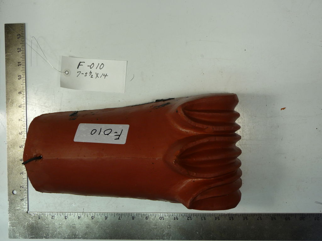 PRODUCT: F-010 > Ludowici S-11 3-Leaf Hip Starter 5.50 x 14 Red Smooth (Reclaimed) H/S