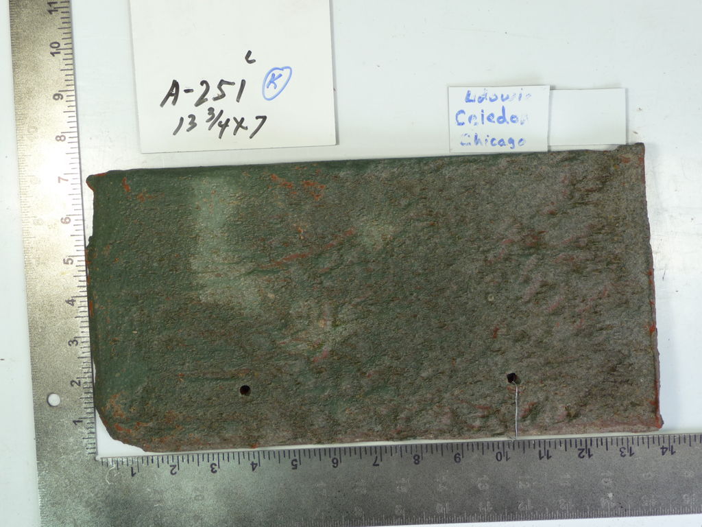 PRODUCT: A-251 > Ridge – Ludowici (Reclaimed) 13.75 x 7  Rough